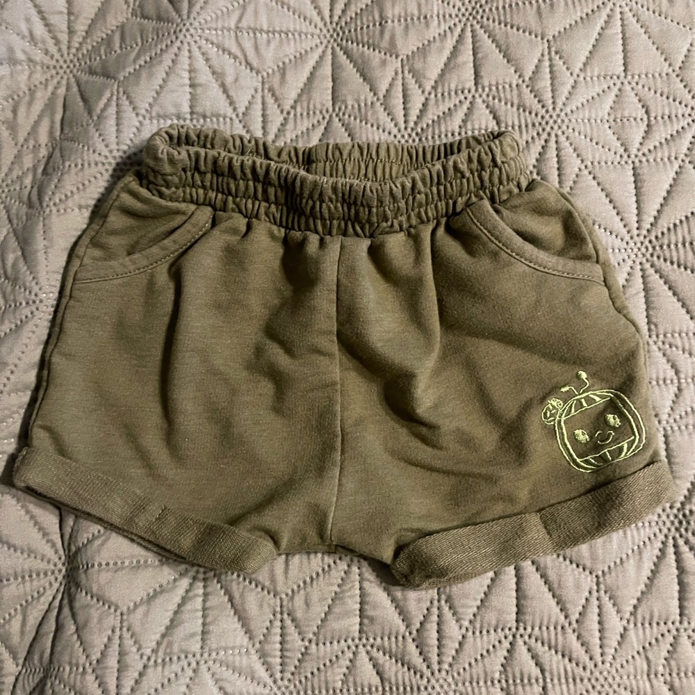 Kids Olive Green Shorts